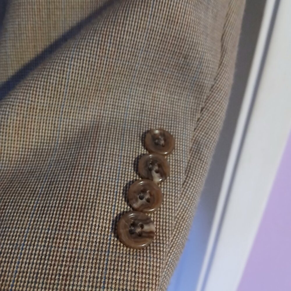 Izod Men's Sports Coat Blazer 2 Button Brown Sz  Small GUC - Picture 3 of 7